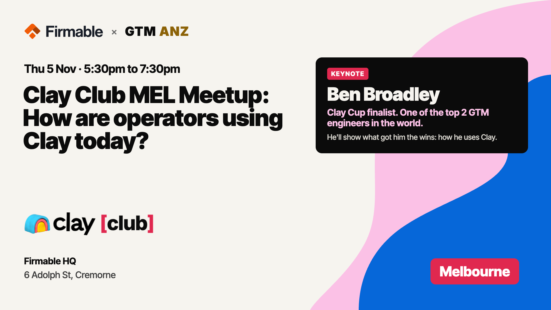 Clay Club MEL Meetup: How are operators using Clay today?